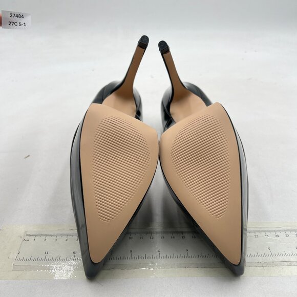 Wo Wagas Black Platform High Heels Pointy Toe Slip On Pump Business Prom Daily - Picture 7 of 8